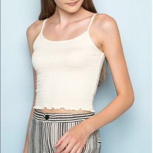 Brandy Melville white Izzy tank